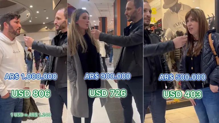 Preguntó en la calle de qué trabaja la gente, cuánto gana y si les alcanza para vivir