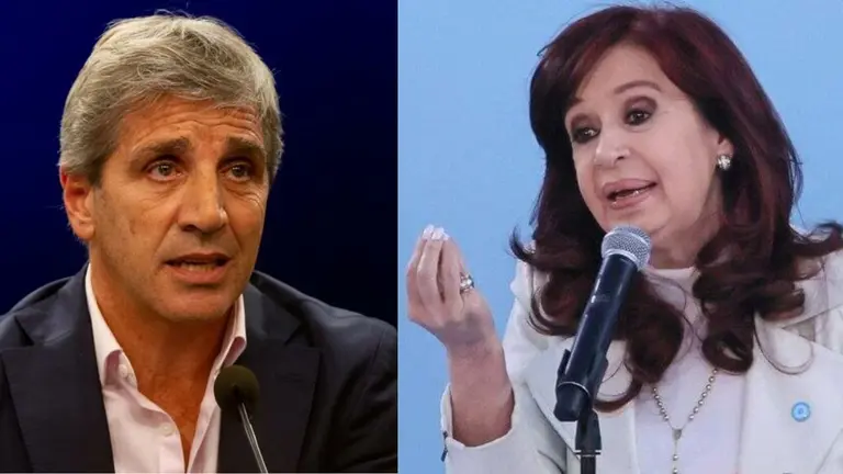 Luis Caputo y Cristina Kirchner se cruzaron en redes
