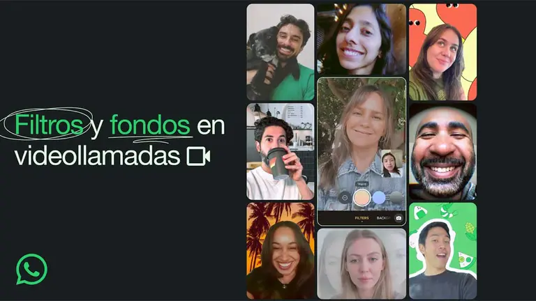 Videollamadas en WhatsApp: nuevos filtros y fondos