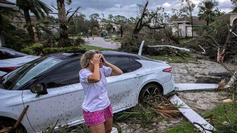 Las imágenes de los destrozos del huracán Milton