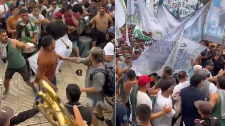 Incidentes entre militantes en el acto de Guillermo Moreno