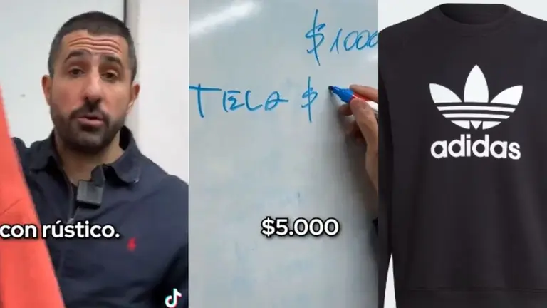 Cuánto cuesta fabricar un buzo Adidas en Argentina