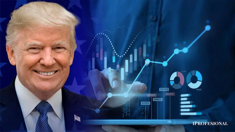 Euforia en el mercado: cae riesgo país, suben bonos y acciones argentinas se disparan hasta 11% por efecto Trump