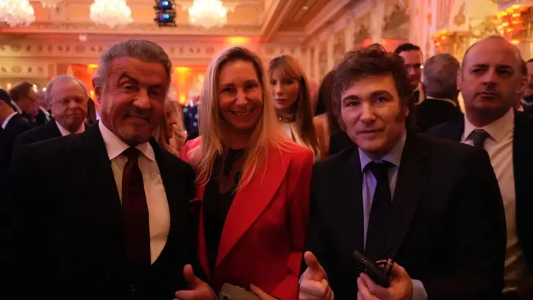 De "Rocky" a la política: el afectuoso momento que protagonizaron Javier Milei y Sylvester Stallone