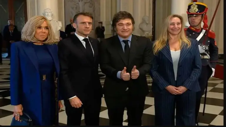 De qué hablaron Emmanuel Macron y Javier Milei en su reunión bilateral