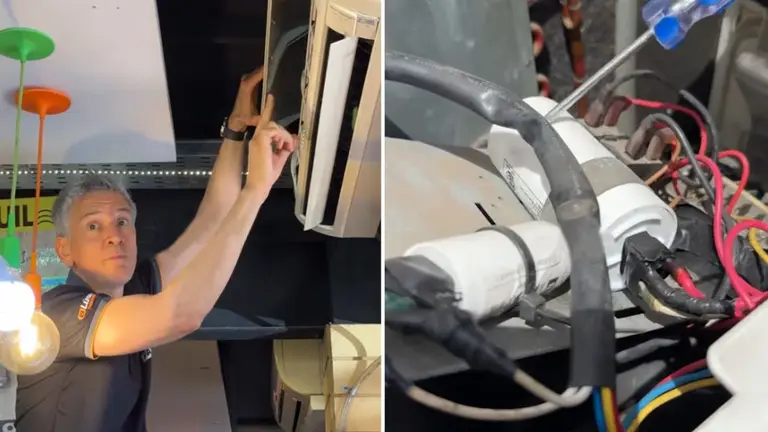 VIDEO | Tutorial para arreglar un aire acondicionado que no enfría se vuelve viral