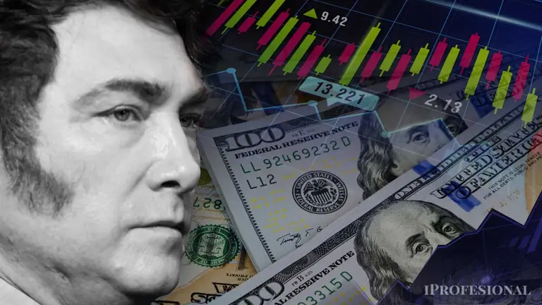 Javier Milei, dólares