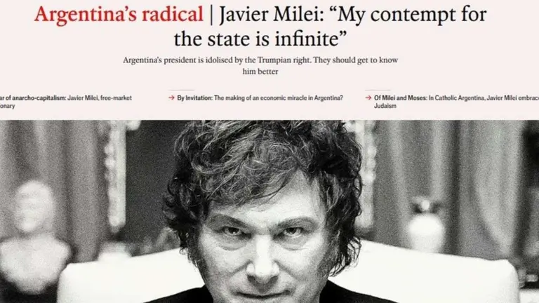 Javier Milei en The Economist