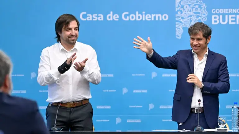 Axel Kicillof y Nicolás Kreplak