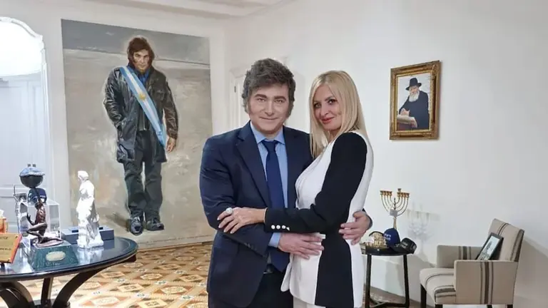 Javier Milei y Amalia Yuyito González