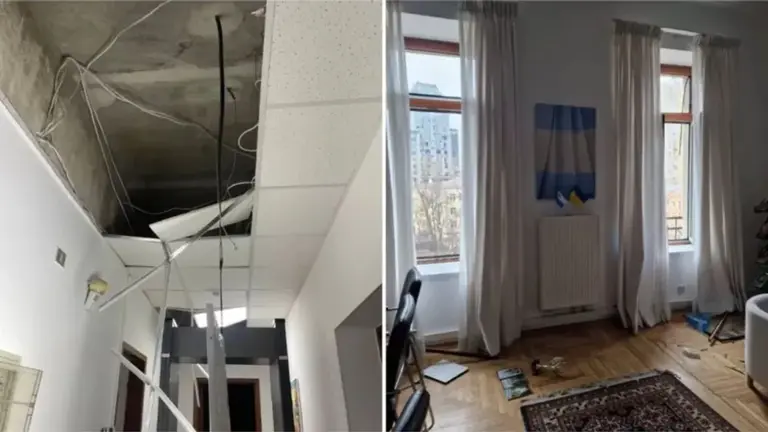 Un ataque de Rusia sobre Kiev dañó la embajada argentina