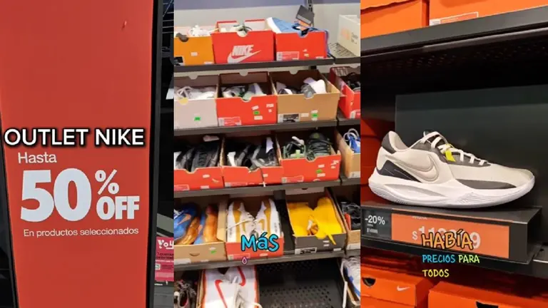 Zapatillas en el outlet de Nike con el 50% de descuento y 6 cuotas sin interés