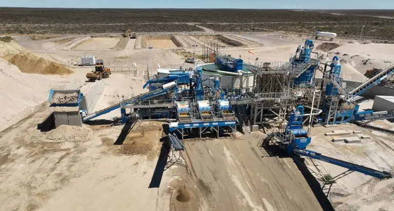 Arena para el fracking de Vaca Muerta