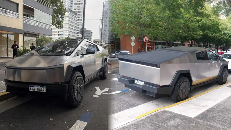 Confirmaron de quién era el Tesla Cybertruck que se vio en la Ciudad de Buenos Aires