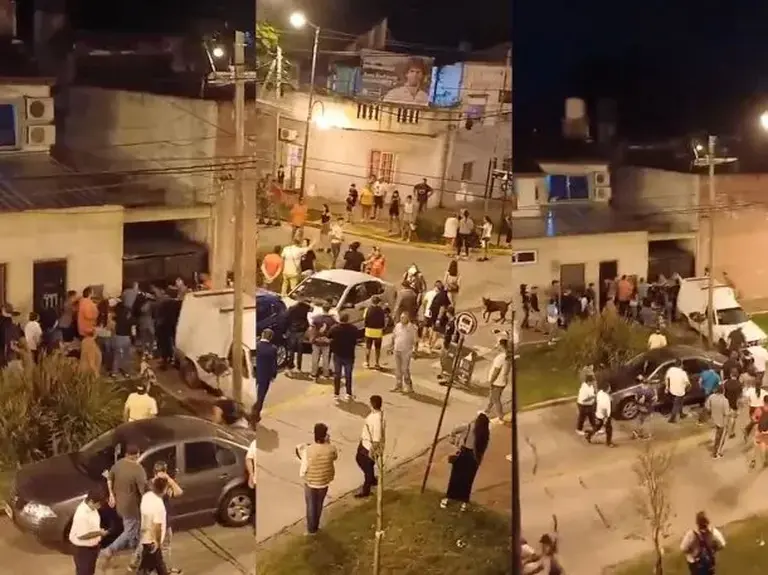 VIDEO: San Fernando: disturbios y heridos durante la inauguración de un local de La Libertad Avanza