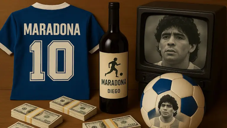 Quién controla la marca Maradona, que tiene desde camisetas hasta vinos y genera millones