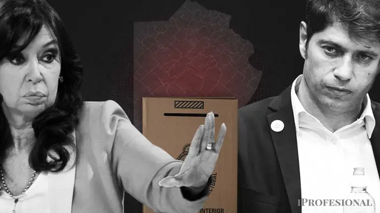 Cristina Kirchner con Axel Kicillof