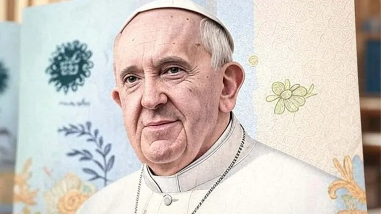 el billete del papa francisco
