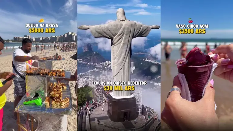 Cuánto cuesta Río de Janeiro en invierno: influencer sorprendió con los precios
