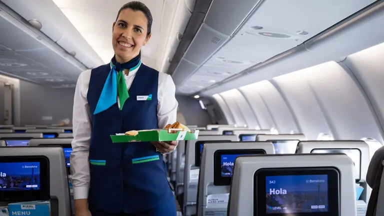 level azafata vuelo