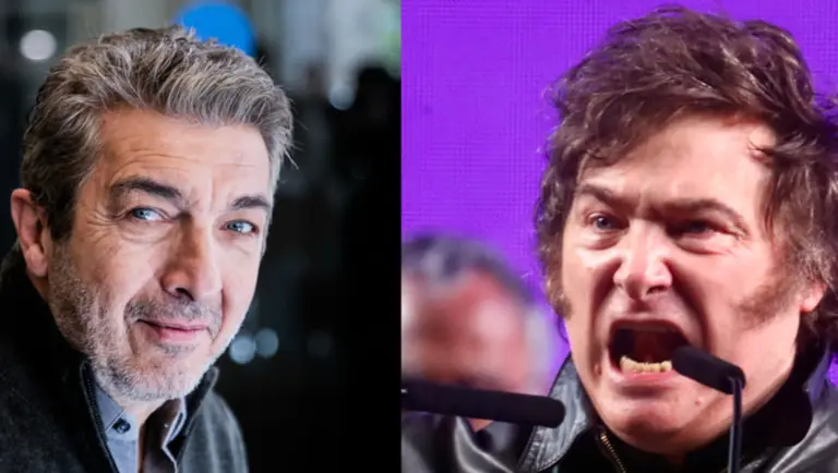 Ricardo Darin con Javier Milei