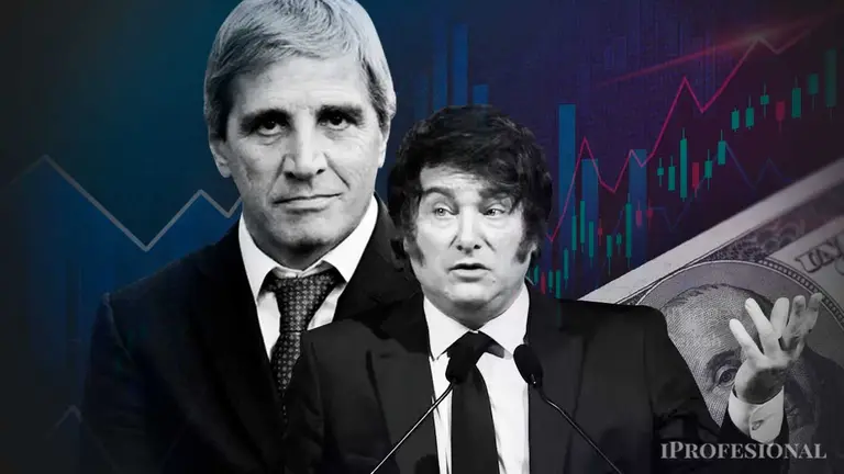 Luis Caputo, Javier Milei, dólar