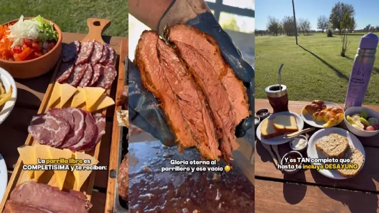 Dónde queda y cuánto cuesta la parrilla de campo que tiene hasta carpa para pasar la noche