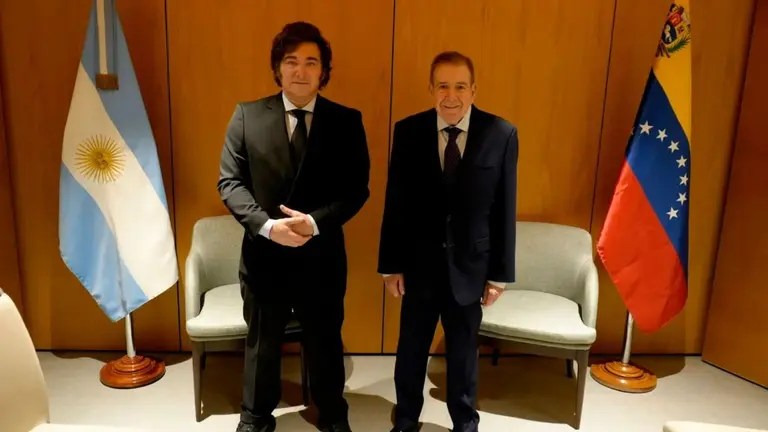 Javier Milei se reunió con Edmundo González Urrutia en Madrid