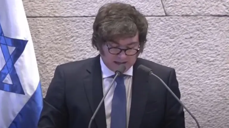 Javier Milei en Israel