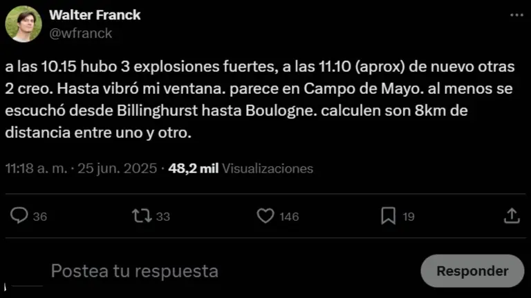 Fuertes explosiones sacudieron el Conurbano y más tarde se supo qué pasó