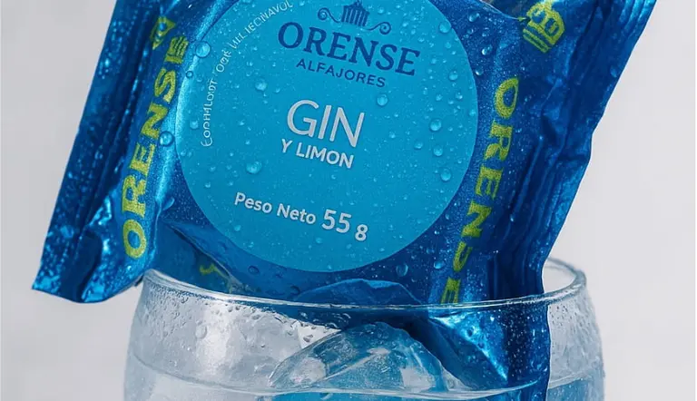 Alfajor Orense de gin con limón