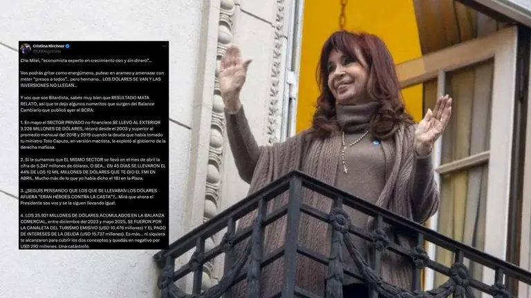 Cristina, contra Milei: "Ya sabemos que sos cruel, pero no podés ser boludo"