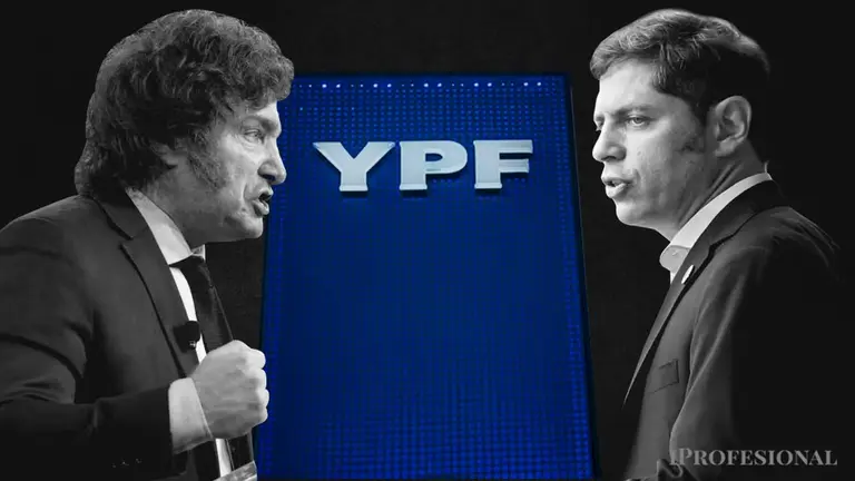 Axel Kicillof y Javier Milei se cruzaron por YPF