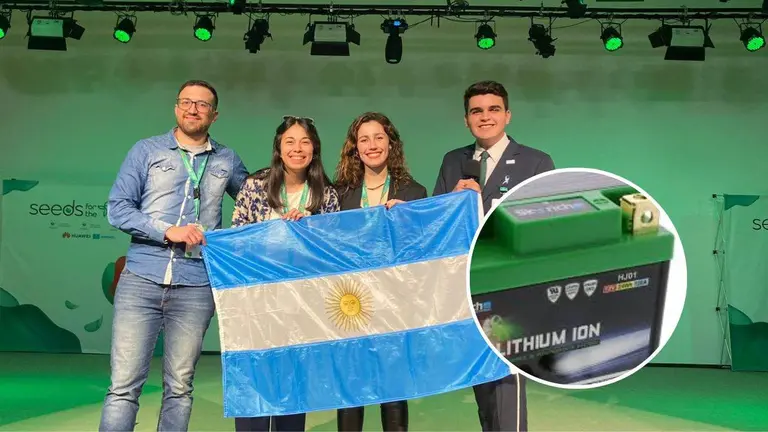 Reciclar baterías de litio con IA: la solución de estudiantes argentinos que llegó a China