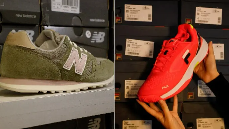 Outlet vende zapatillas New Balances y Fila muy baratas
