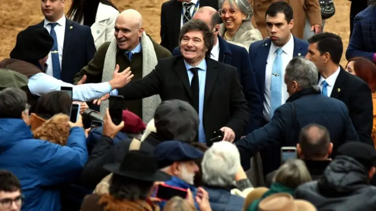 Javier Milei en La Rural