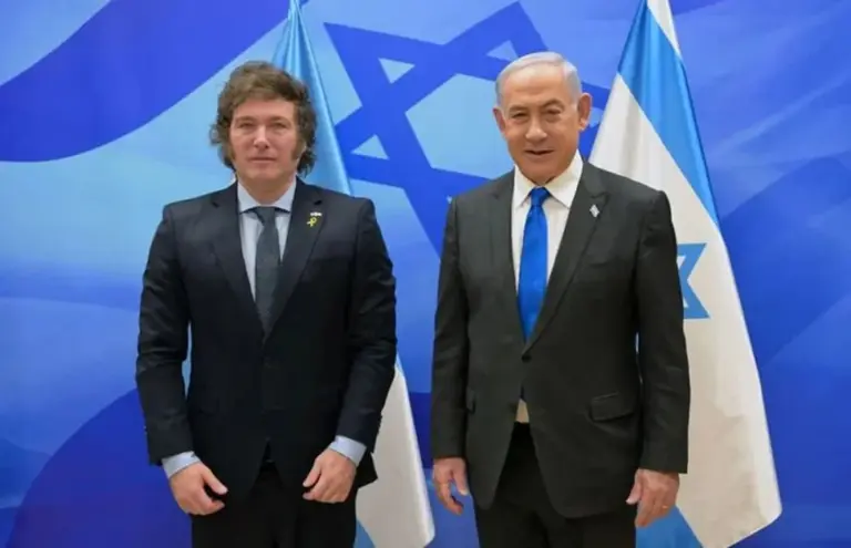 Benjamín Netanyahu y Javier Milei