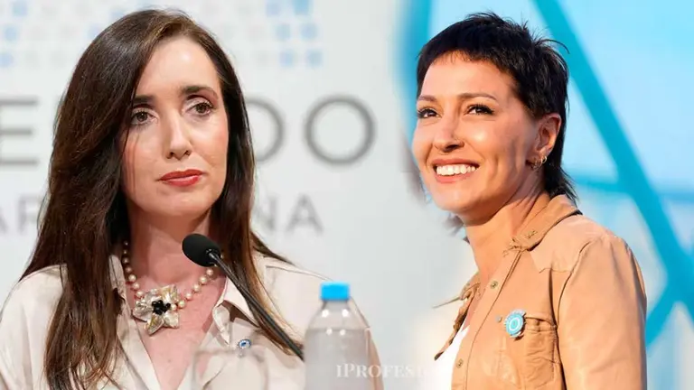 Victoria Villarruel con Mayra Mendoza