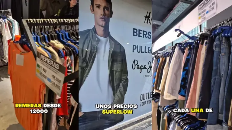 Outlet remata ropa importada con 60% de descuento: jeans, remeras, zapatillas y más por tiempo limitado
