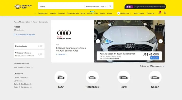 Cómo funciona la nueva plataforma de Mercado Libre para comprar y vender autos