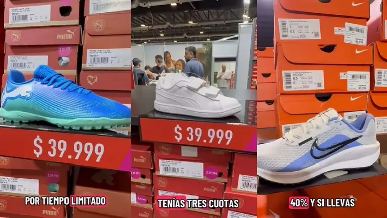 Zapatillas Nike y Puma