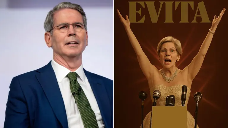 "Peronista estadounidense, baje del balcón": Bessent comparó a una senadora demócrata con Evita