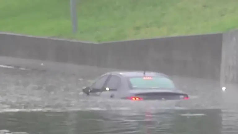 VIDEO | Diluvio en Buenos Aires: cayeron más de 100 milímetros y alertan por los riesgos de circular bajo el agua