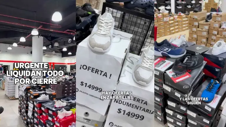 Liquidación por cierre: precios súper baratos con zapatillas desde $15.000 y remeras por $9.000