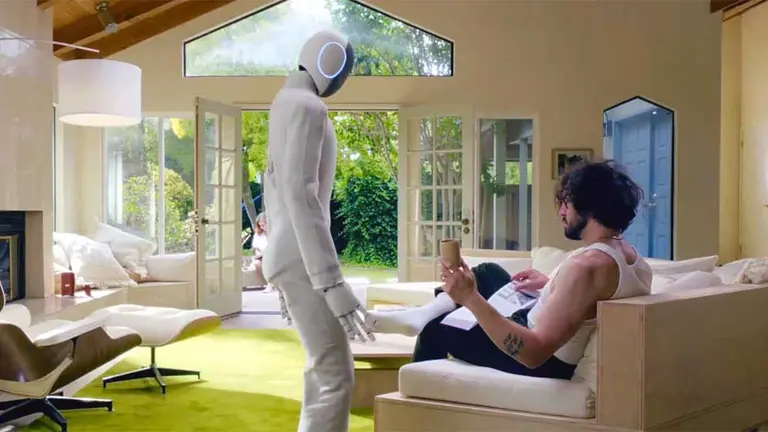 ¿Cansado de limpiar? Conocé a Neo, el robot que dobla la ropa y saca la basura