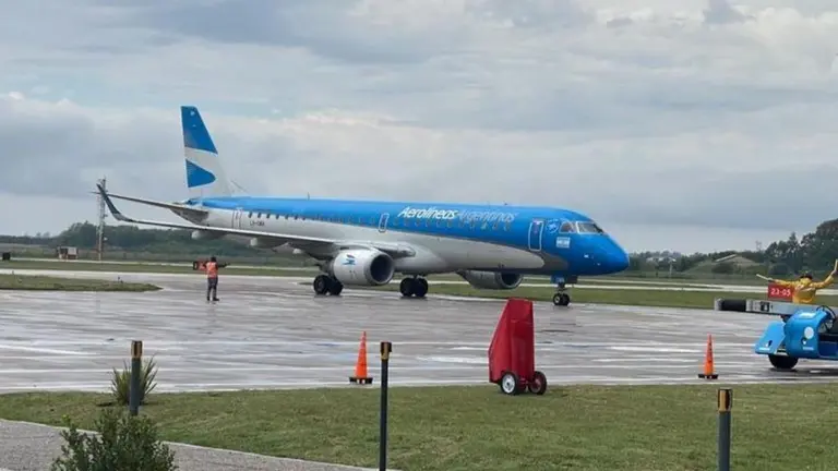 Aerolíneas inauguró su ruta a esta pequeña ciudad del Interior bajo su nueva estrategia