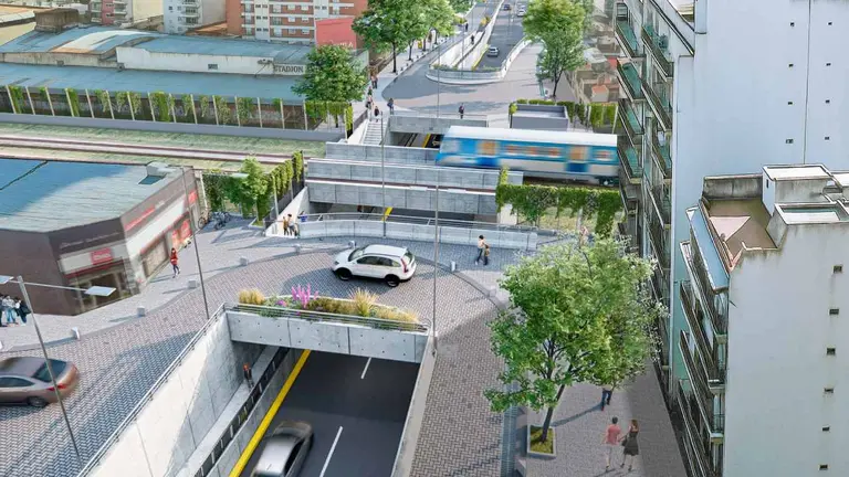 Proyecto oficial: así quedará el nuevo paso bajo nivel en uno de los peores cruces de CABA