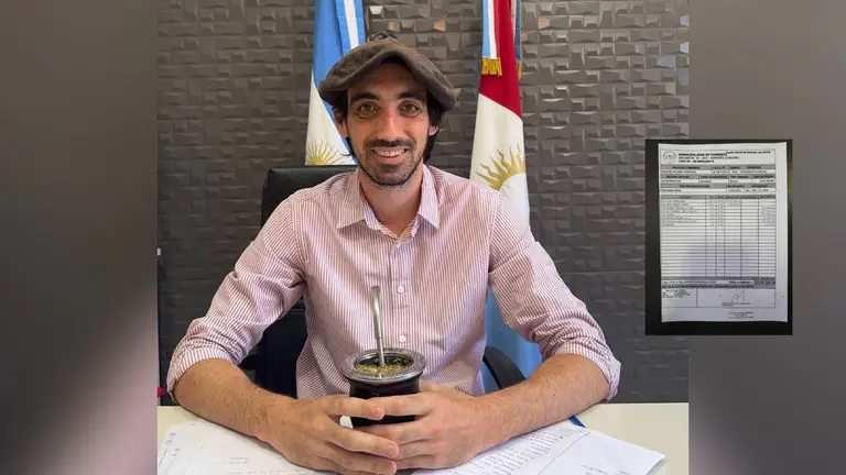 El intendente de un pequeño pueblo del interior mostró su recibo y sorprendió a todos