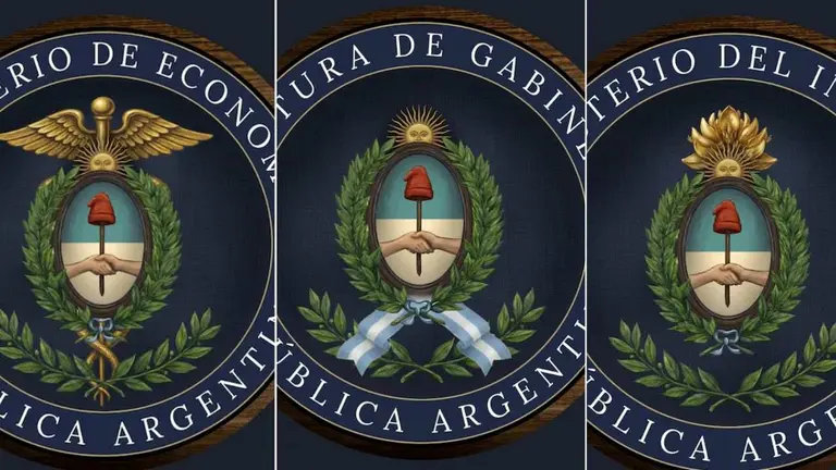 El Gobierno cambió los escudos de todos los ministerios: cómo son y qué significado tiene cada uno