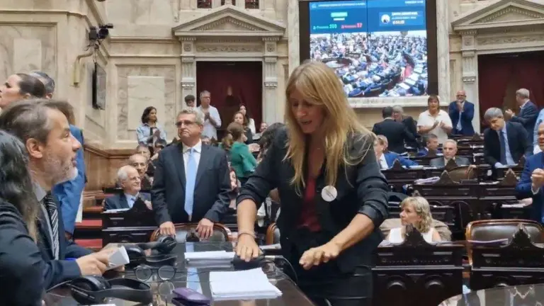Escándalo en el debate: gritos, careos y una diputada desconectó los cables de los taquígrafos